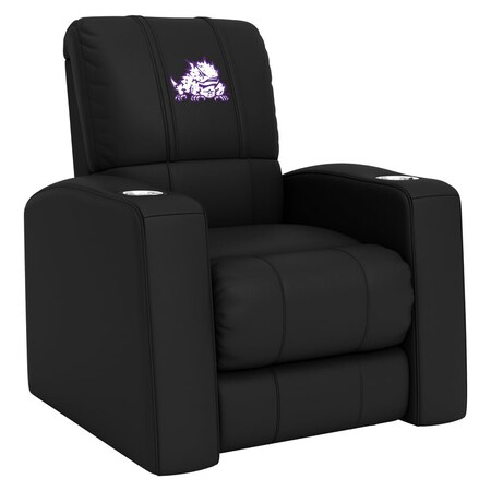 Dreamseat Home Theater Recliner with TCU Horned Frogs Secondary XZ418301RHTCDBLK-PSCOL13806